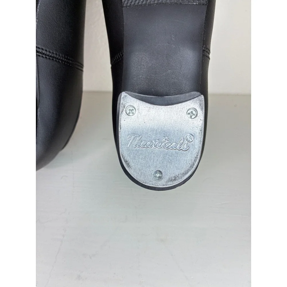 Theatricals Tap Shoes Kids 7.0 Black T9500 Lace Up Dance Shoes